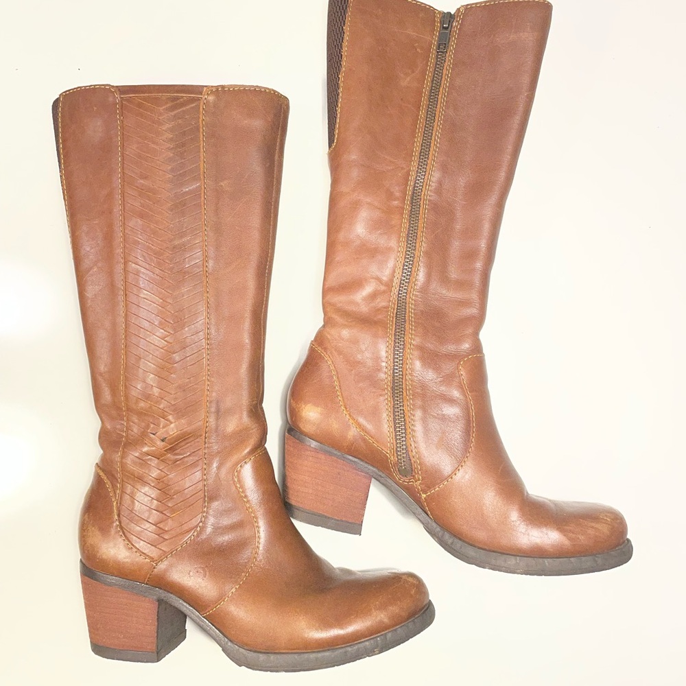 Born Leather Heeled Boots